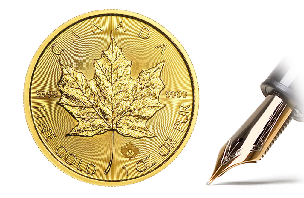 Buy 2020 MintFirst™ 1 oz Gold Maple Leaf Coins (tube of 10), image 1