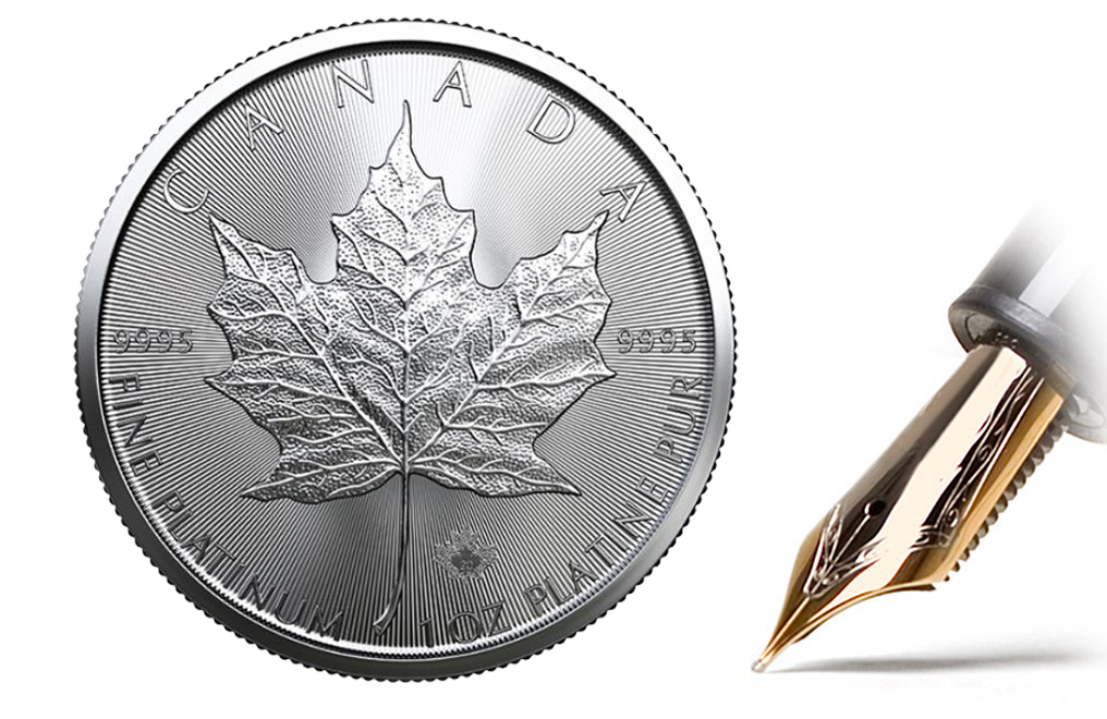 Buy 2020 MintFirst™ 1 oz Platinum Maple Leaf Coins (tube of 10), image 1