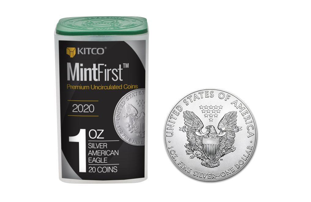 Buy 2020 MintFirst™ Silver Eagle Coins (tube of 20), image 0