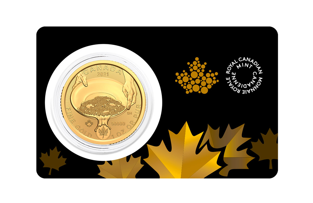 Sell 2021 1 oz Gold Klondike Gold Rush: Panning for Gold Coin .99999, image 0