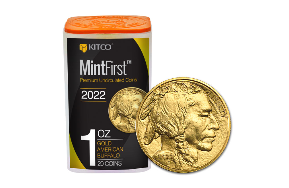 Buy 2022 MintFirst™ 1 oz Gold Buffalo Tube (20 Coins), image 0