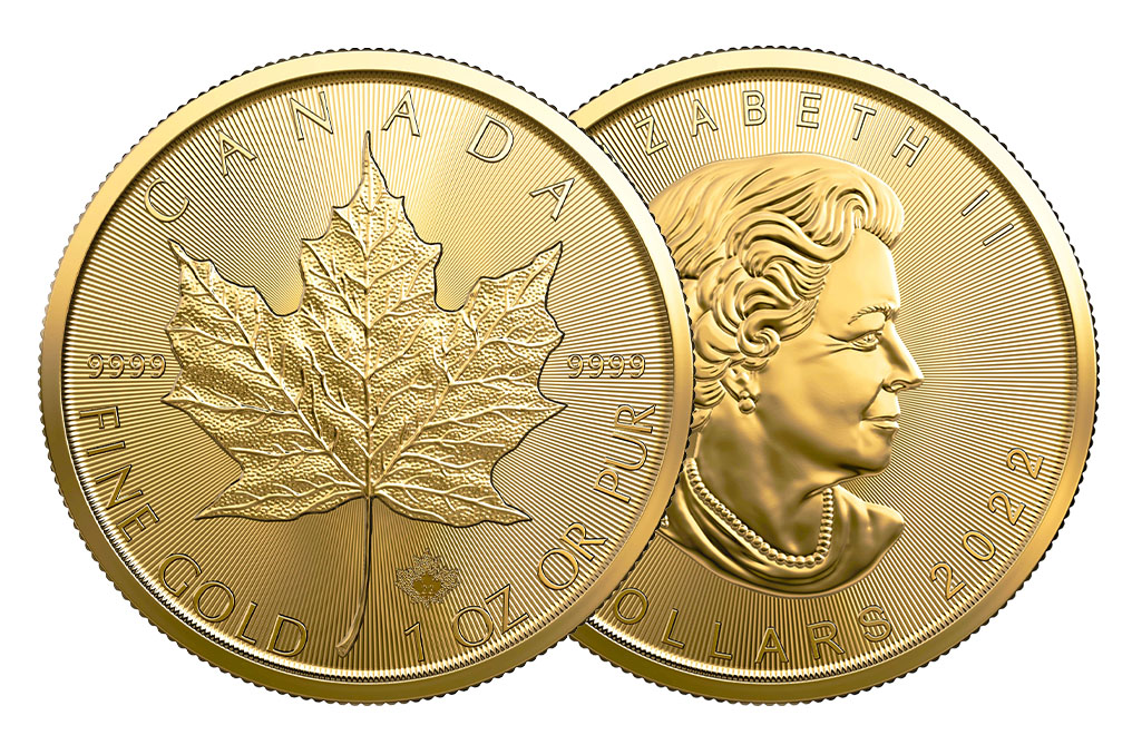 Buy 2022 1 oz Gold Maple Leaf Coins - New, Brilliant Uncirculated, image 2