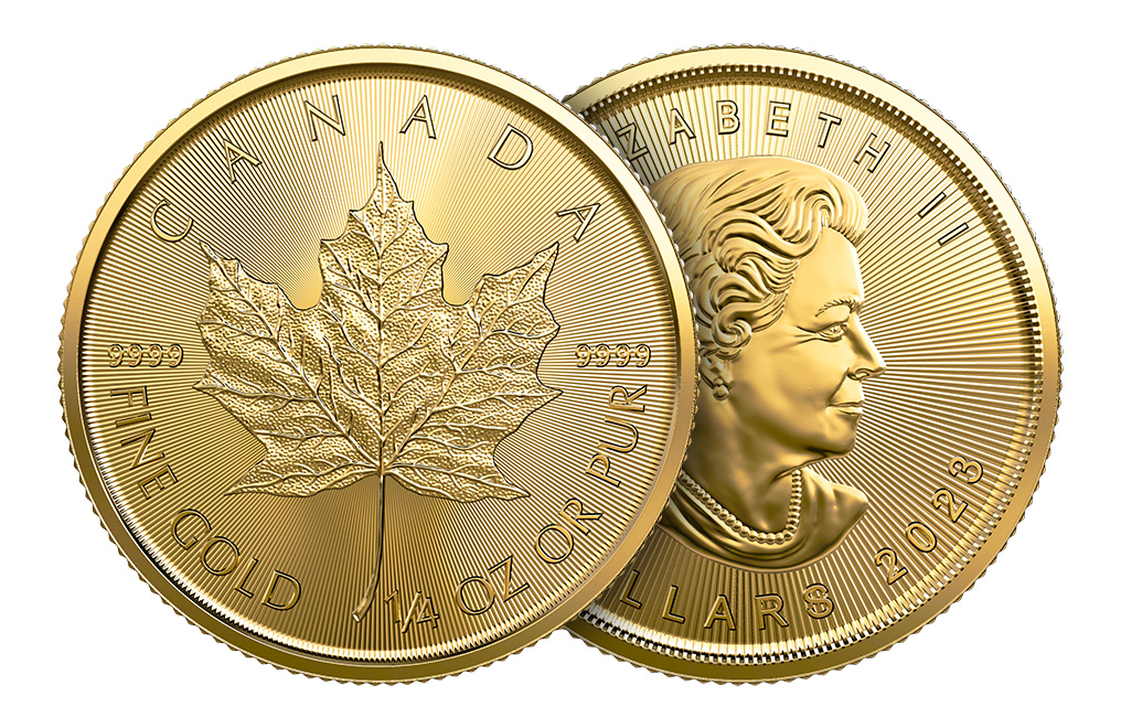 Buy 2023 1/4 oz Gold Canadian Maple Leaf Coins (Brilliant Uncirculated), image 2