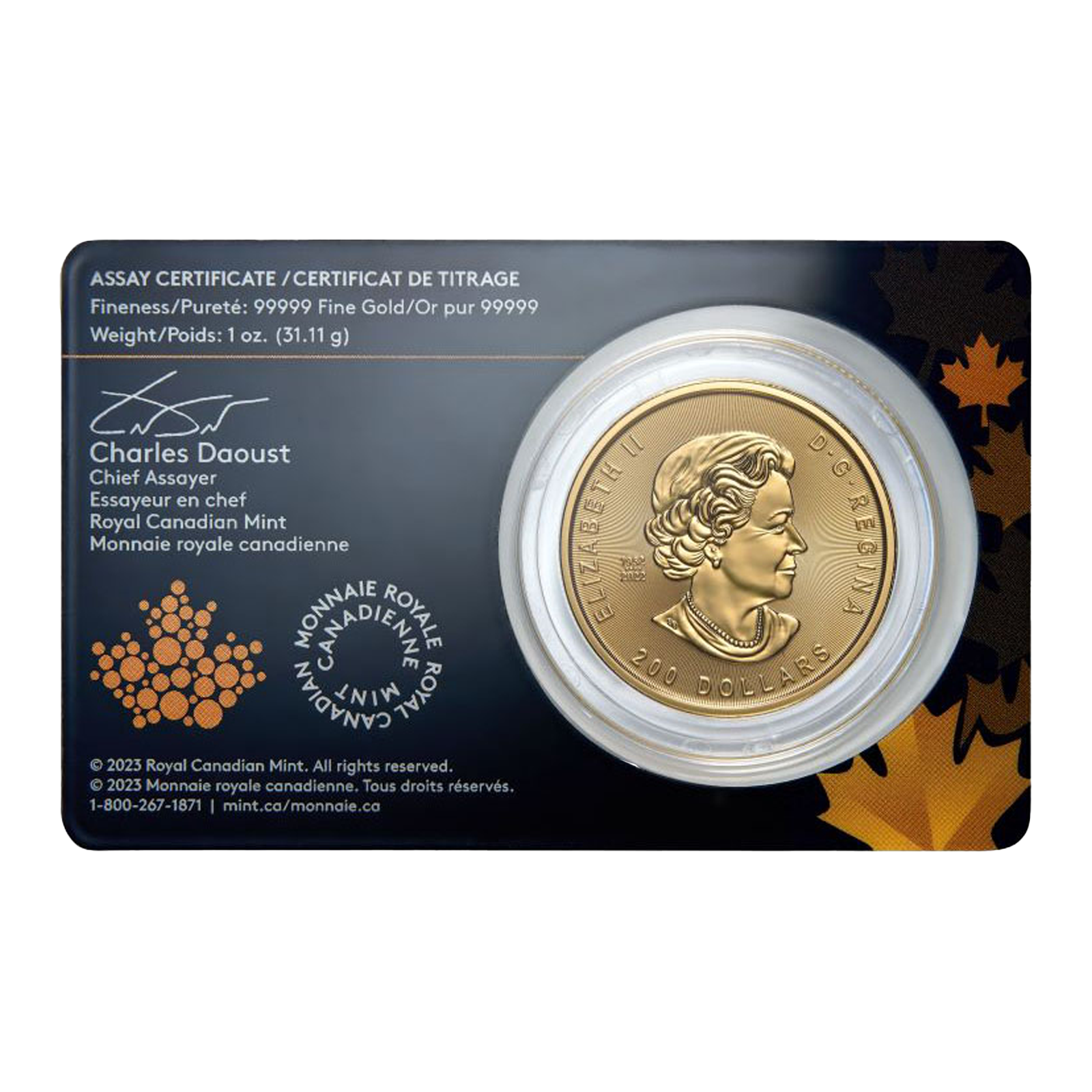 2023 1 oz Gold Klondike Gold Rush: Prospecting for Gold Coin .99999 - Royal Canadian Mint, image 1