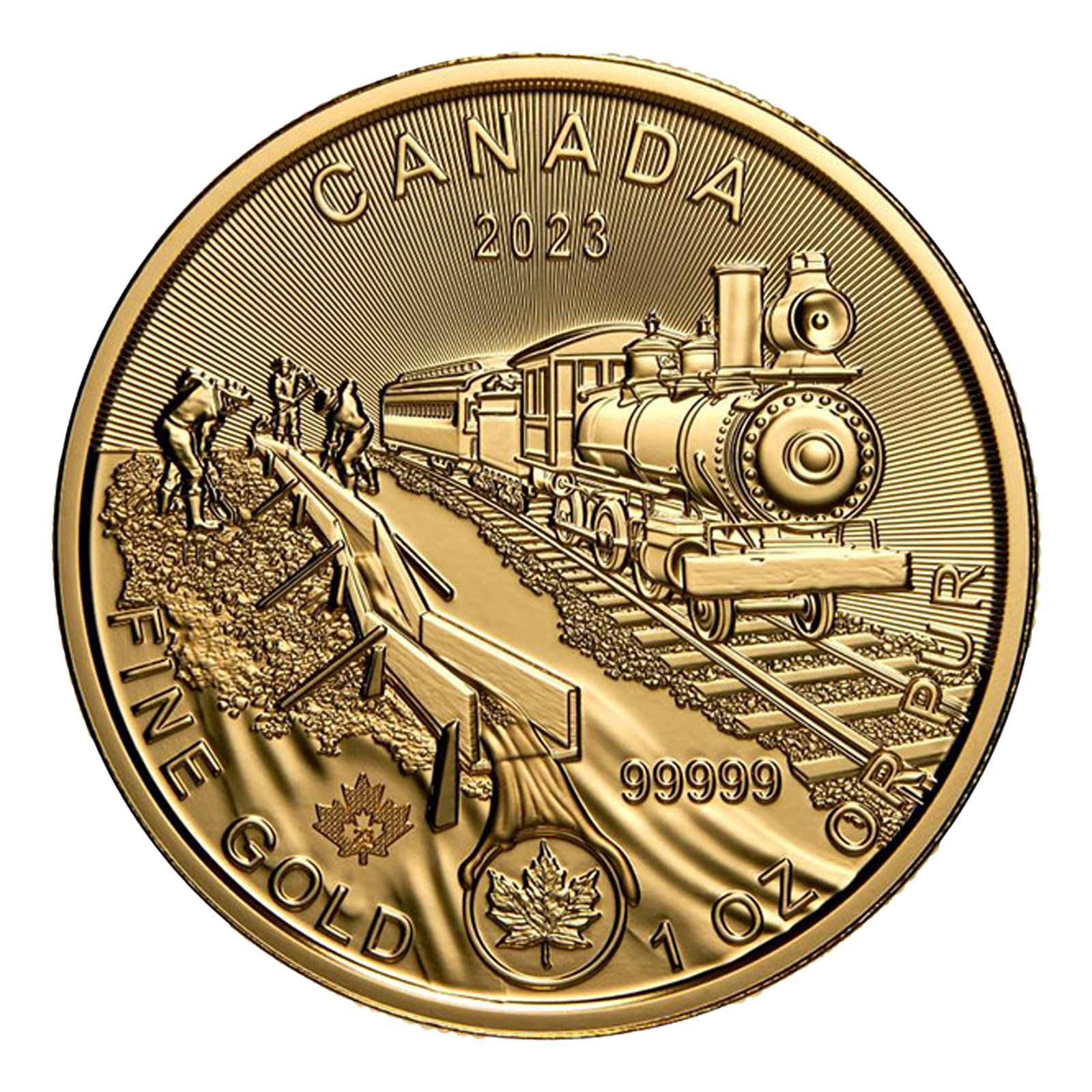 2023 1 oz Gold Klondike Gold Rush: Prospecting for Gold Coin .99999 - Royal Canadian Mint, image 2