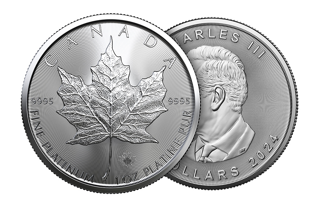 Buy 2024 MintFirst™ 1 oz Platinum Maple Leaf Coins (tube of 10), image 3