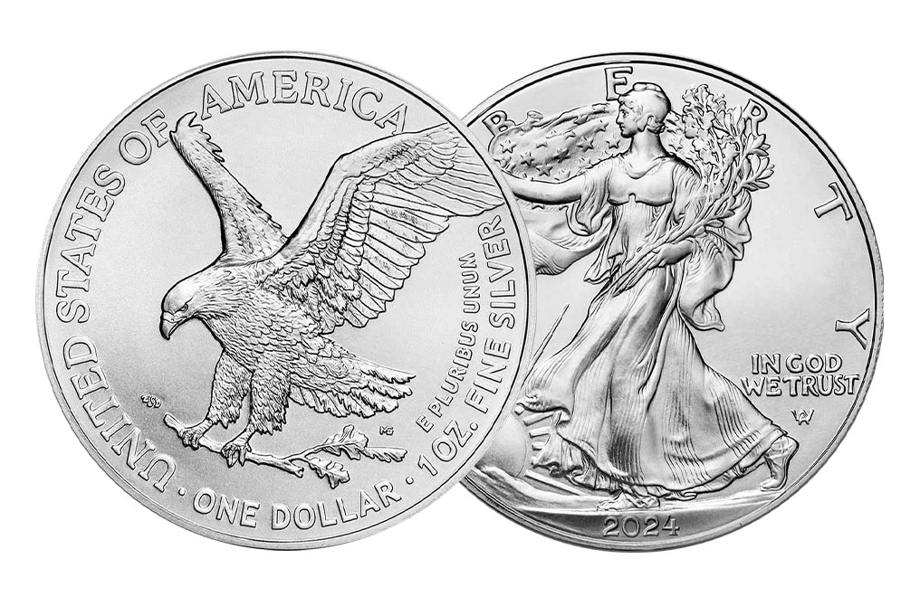 Buy 2024 MintFirst™ Silver Eagle Coins (tube of 20), image 3