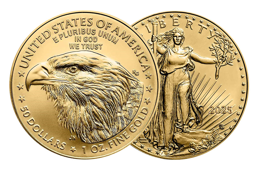 Buy 2025 1 oz Gold Eagle Coins (20 per tube) - MintFirst™, image 3