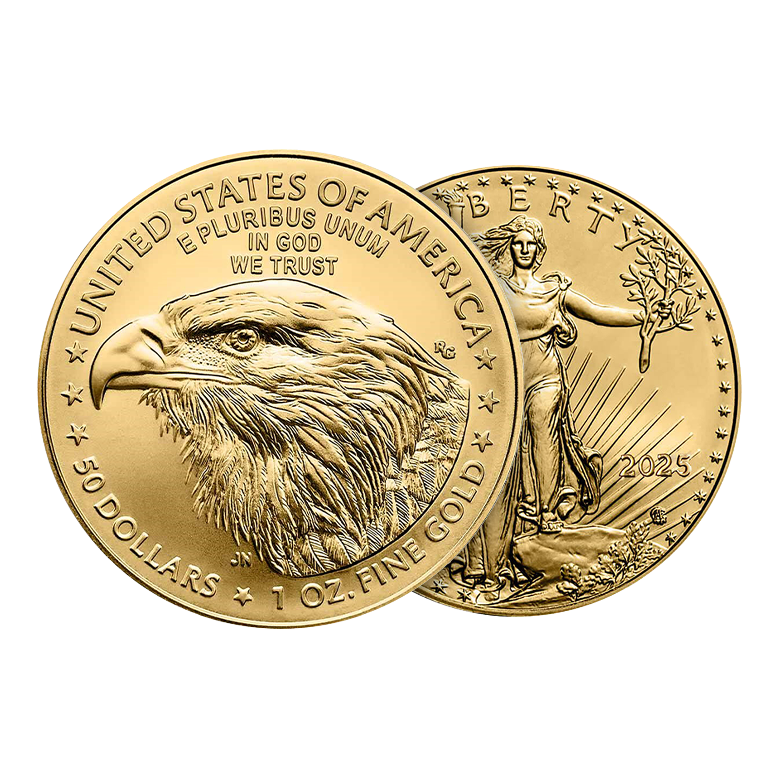 2025 1 oz Gold Eagle Coins (20 per tube) - MintFirst™, image 3