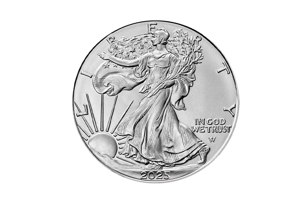 Buy 2025 MintFirst™ Silver Eagle Coins (tube of 20), image 1