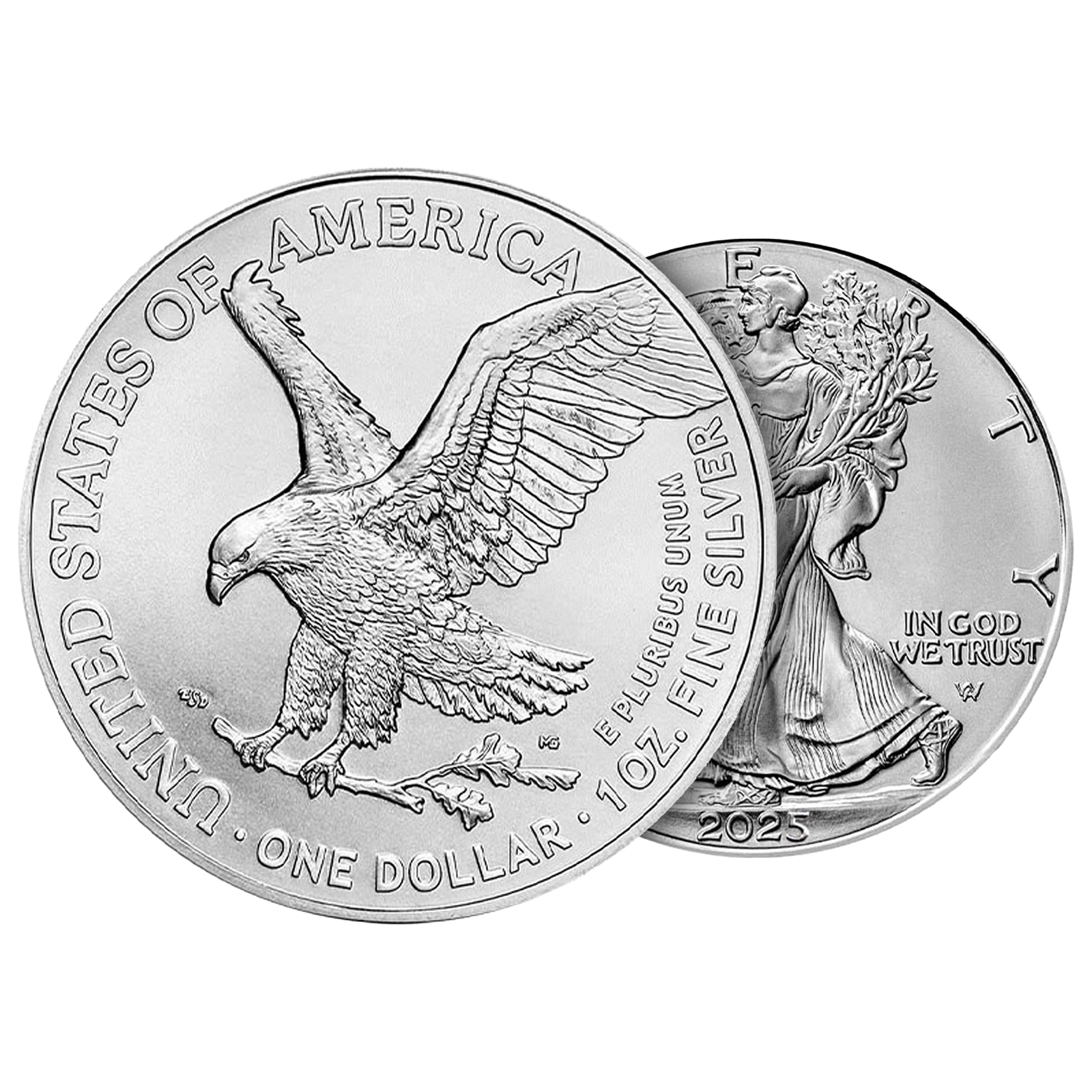 2025 MintFirst™ Silver Eagle Coins (tube of 20), image 3