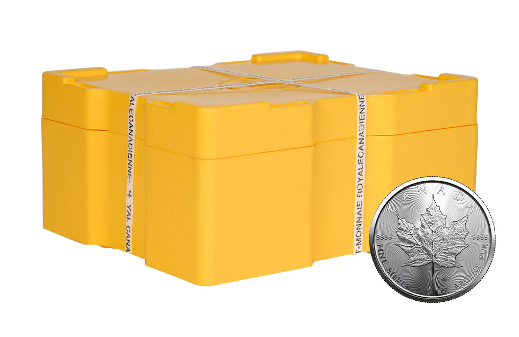 Buy 2025 MintFirst™ Silver Maple Leaf Coin Monster Box (500 pcs 1 oz coins), image 2