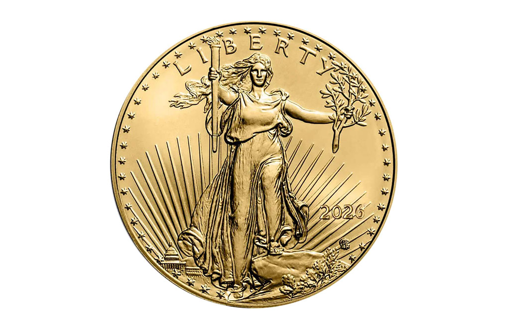 2026 1 oz Gold Eagle Coins (20 per tube) - MintFirst™, image 2