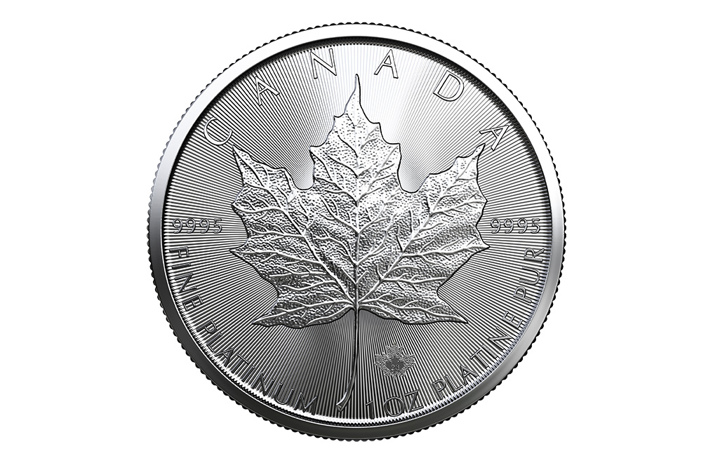 2026 MintFirst™ 1 oz Platinum Maple Leaf Coins (tube of 10), image 1