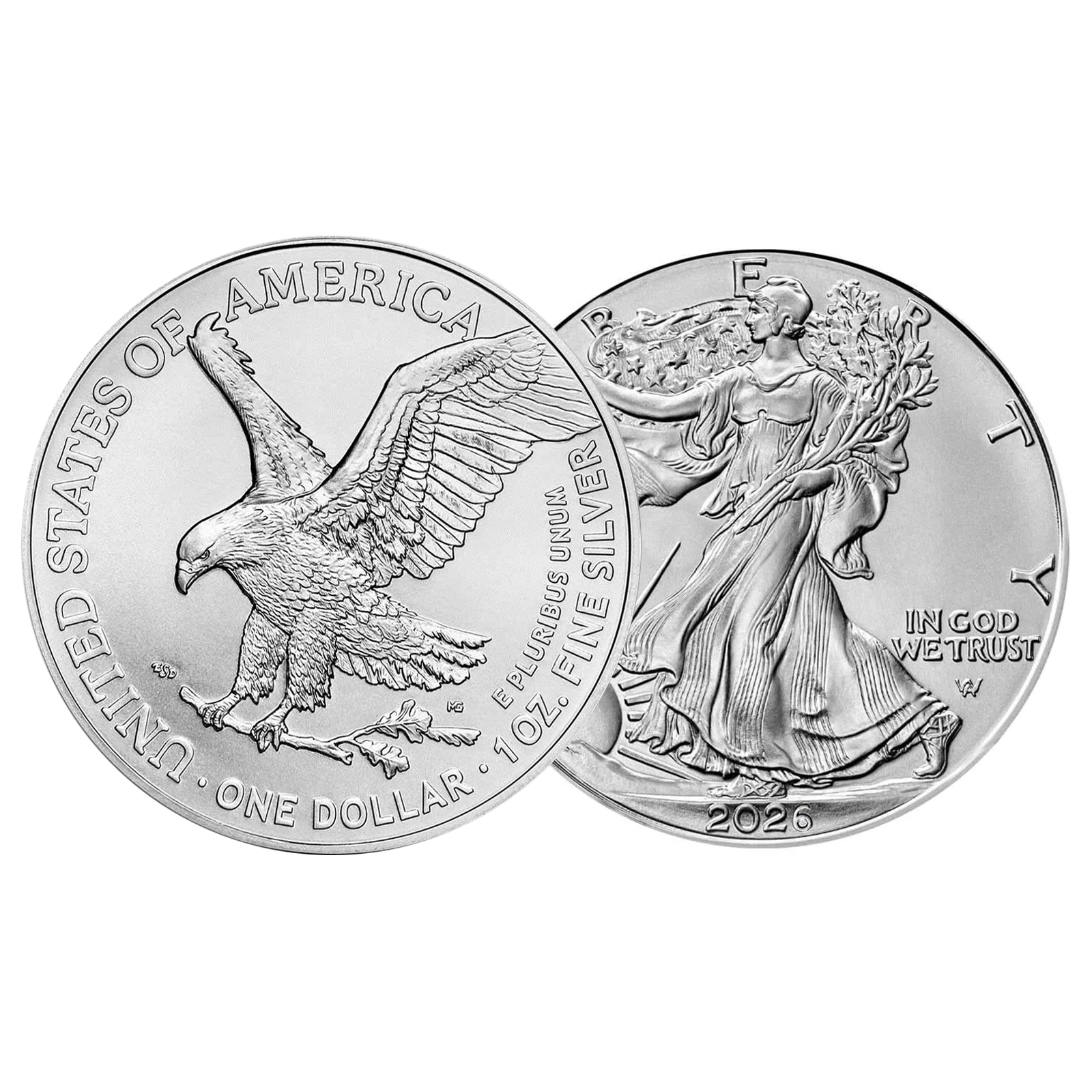 2026 MintFirst™ Silver Eagle Coins (tube of 20), image 3