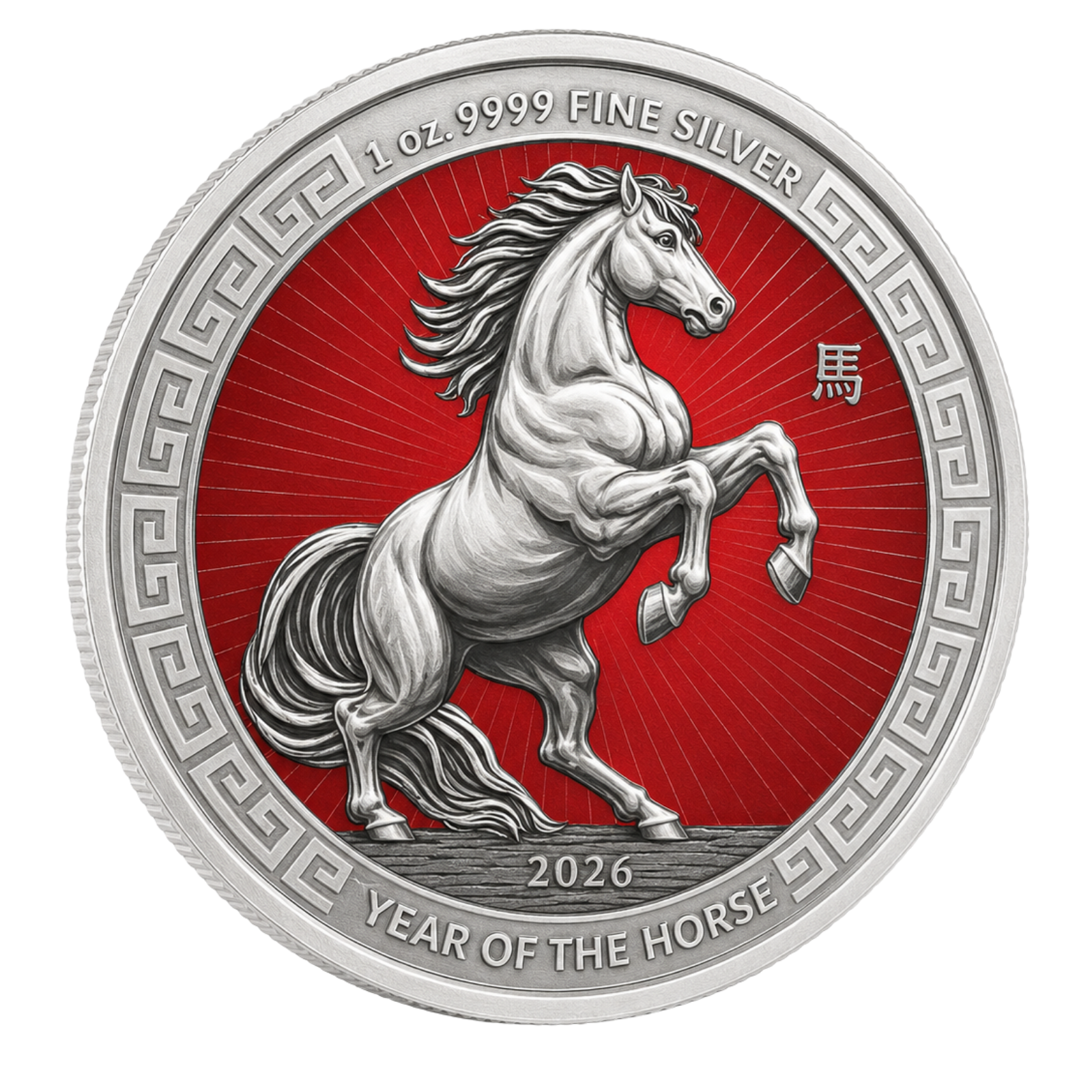 2026 1 oz Silver Kitco Round Color Finish- Year of the Horse