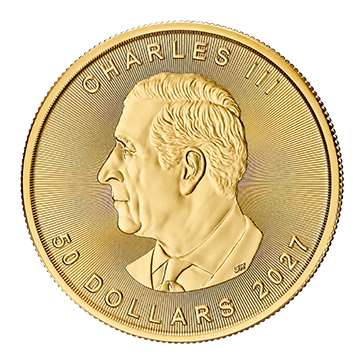 2027 MintFirst™ 1 oz Gold Maple Leaf Coins (tube of 10), image 2