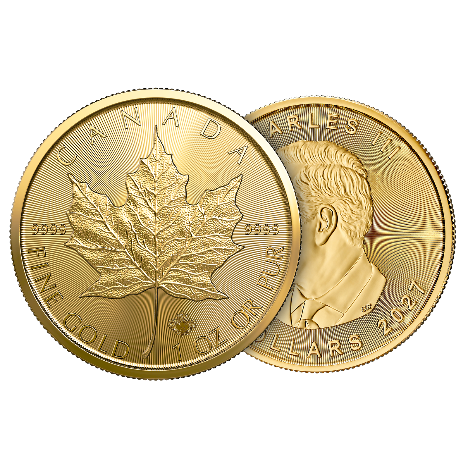 2027 MintFirst™ 1 oz Gold Maple Leaf Coins (tube of 10), image 3