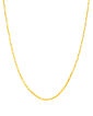 22” Solid 14K Yellow Gold Wheat Spiga Chain with Gift Box