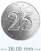 25th Anniversary 1 oz Silver Canadian Maple Leaf Coin