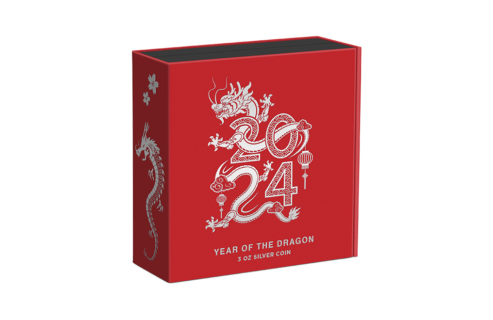 Buy 3 oz Silver Lunar Year of the Dragon Coin (2024), image 4