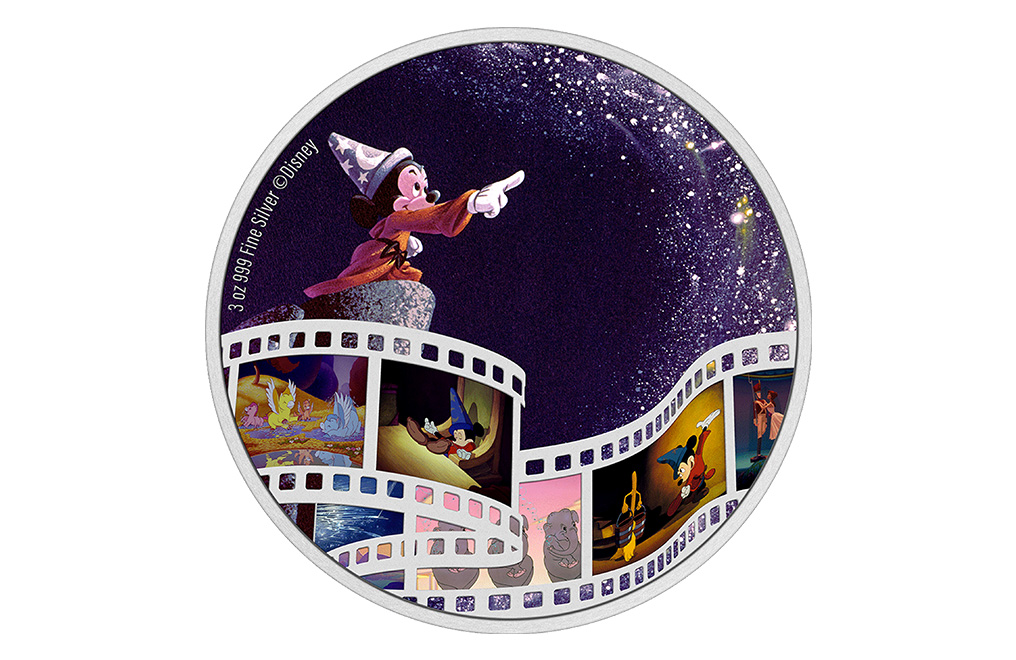 Buy 3 oz Silver Cinema Masterpieces Fantasia Coin (2023), image 0