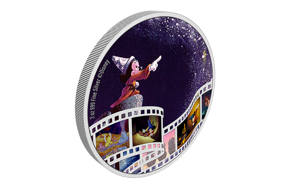 Buy 3 oz Silver Cinema Masterpieces Fantasia Coin (2023), image 1
