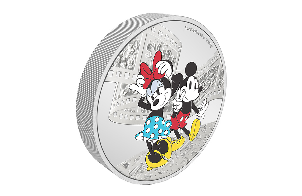 Buy 3 oz Silver Mickey and Minnie Mouse Coin (2023), image 1
