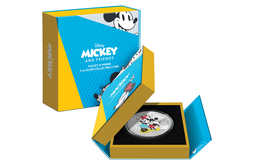 Buy 3 oz Silver Mickey and Minnie Mouse Coin (2023), image 3