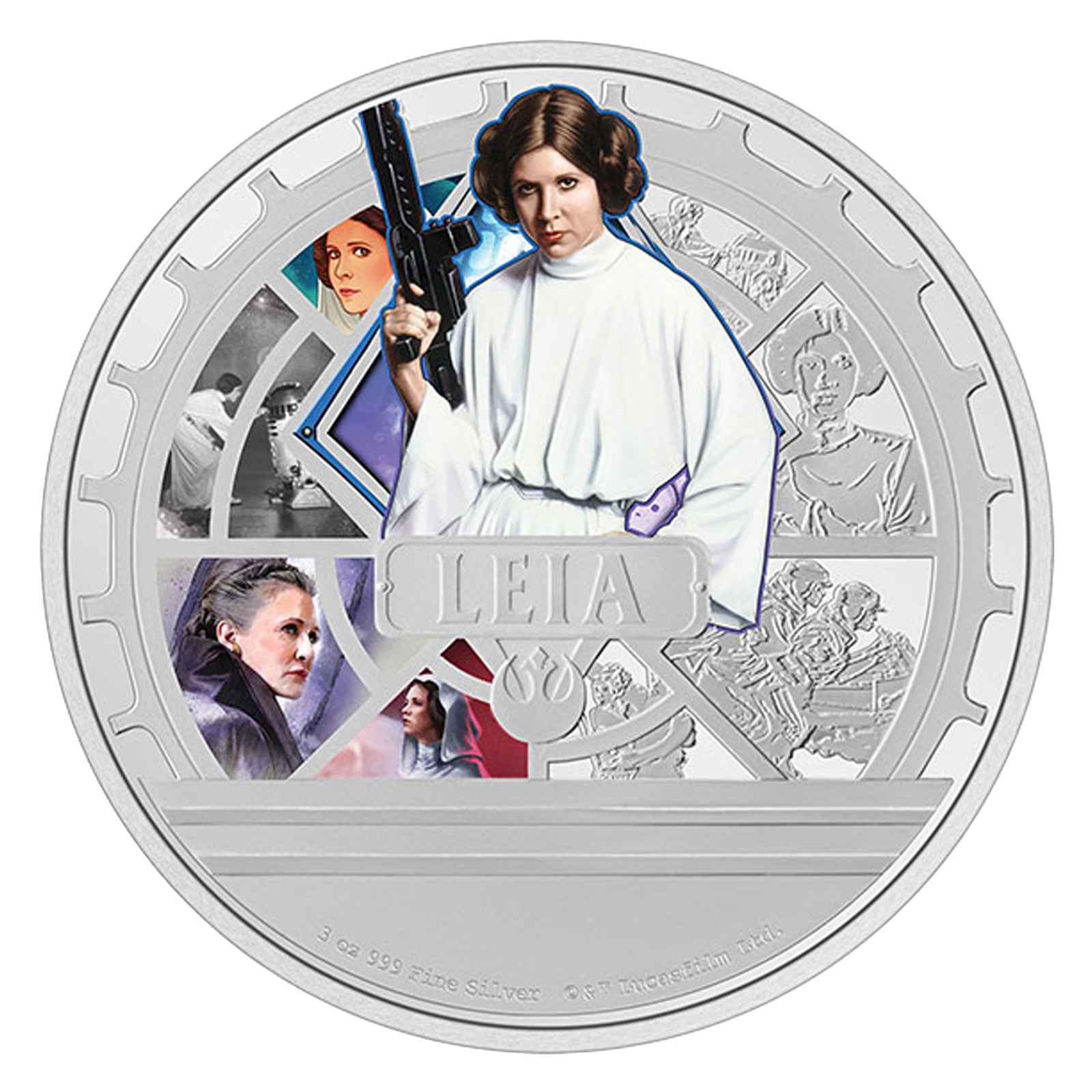 Buy 3 oz Silver Princess Leia Organa™ Coin (2023), image 0