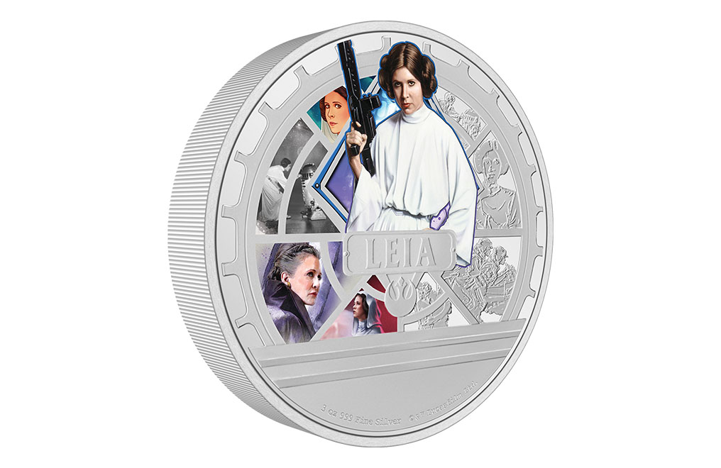 Buy 3 oz Silver Princess Leia Organa™ Coin (2023), image 1