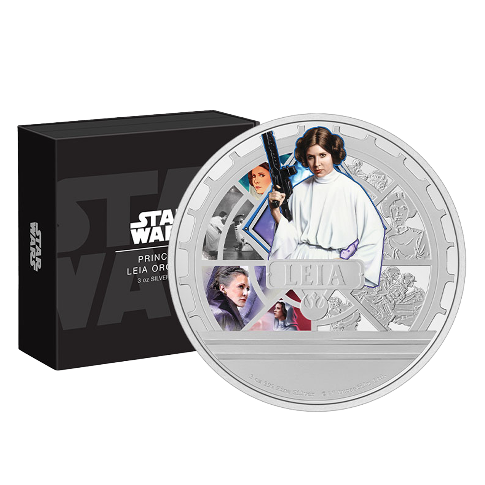 Buy 3 oz Silver Princess Leia Organa™ Coin (2023), image 1
