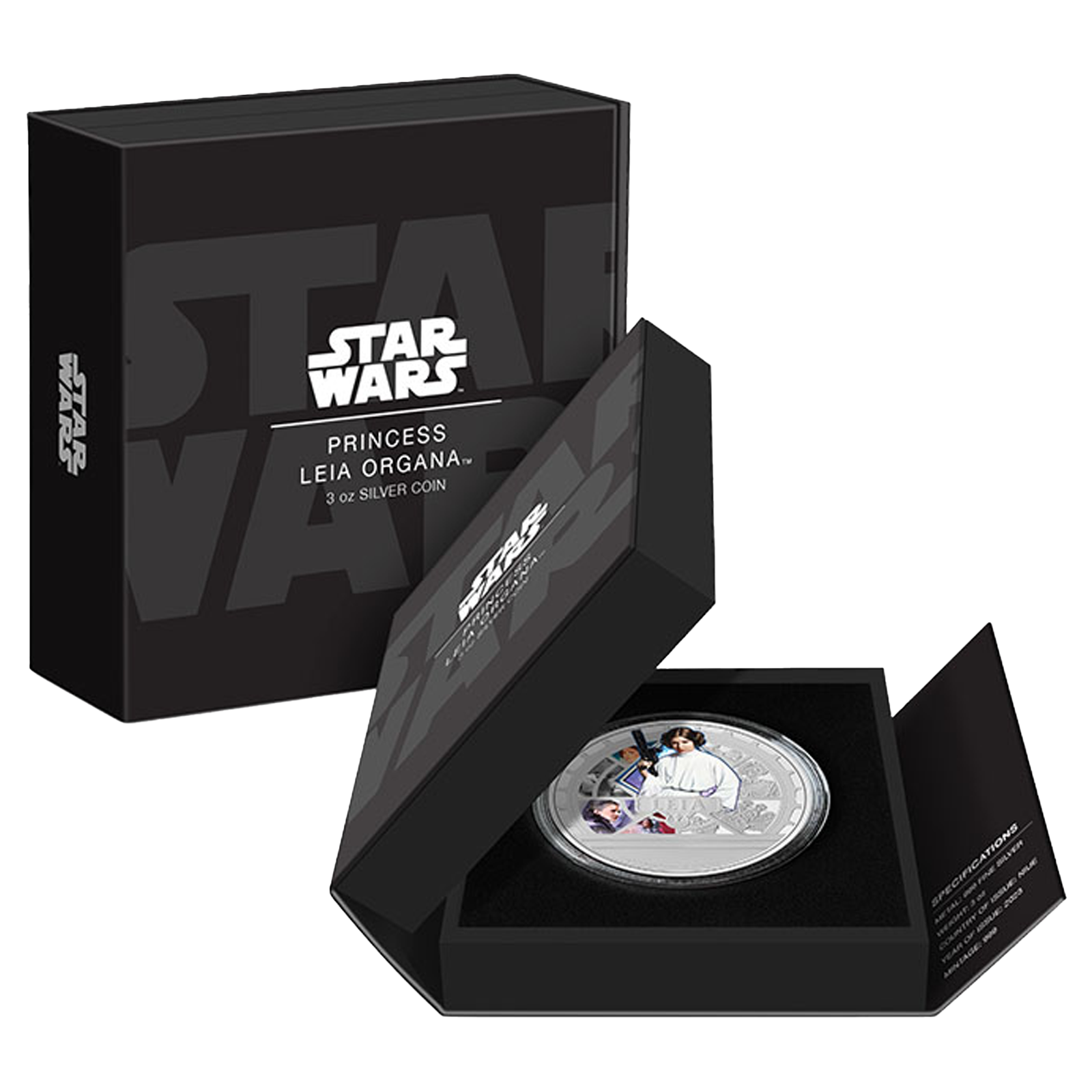 Buy 3 oz Silver Princess Leia Organa™ Coin (2023), image 2