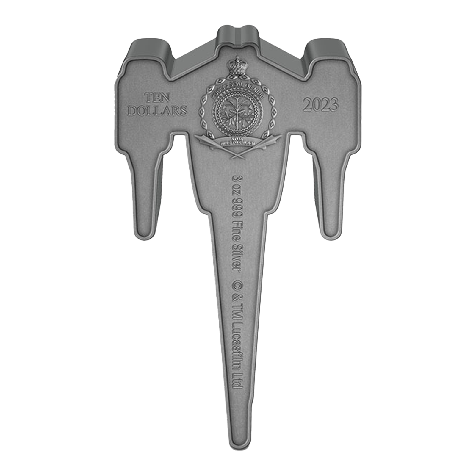 Buy 3 oz Silver The Mandalorian™ N-1 Starfighter™ Coin (2023), image 1