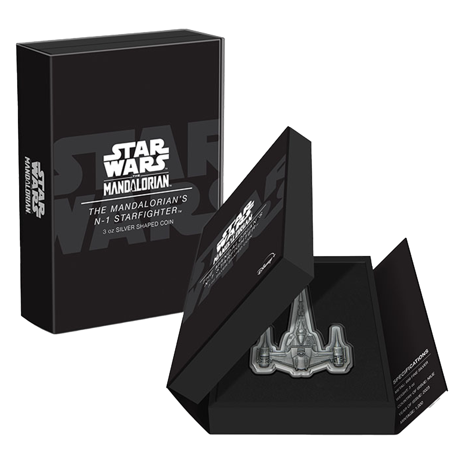Buy 3 oz Silver The Mandalorian™ N-1 Starfighter™ Coin (2023), image 3
