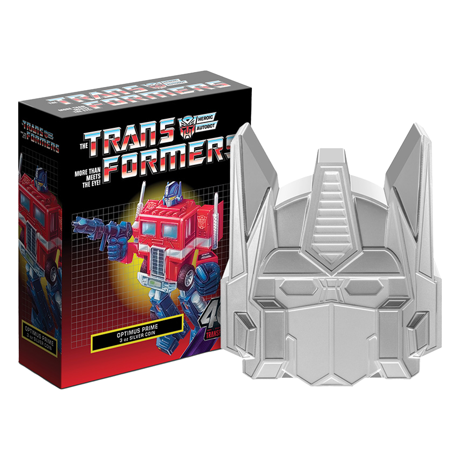 Buy 3 oz Silver Transformers Optimus Prime Coin (2024), image 2