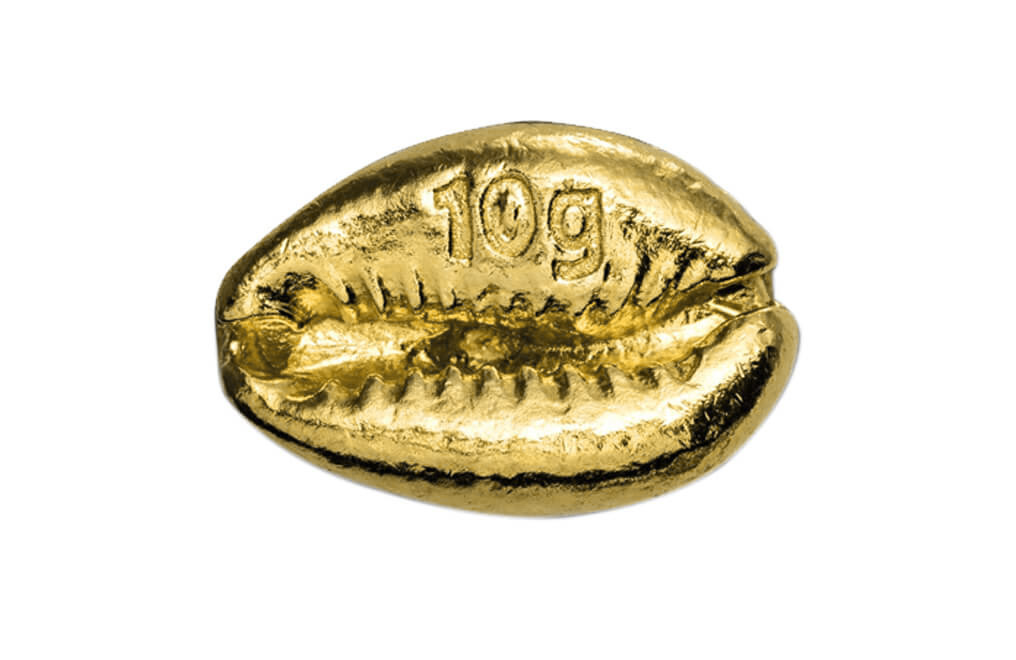 Buy 10 g Gold Cowries .9999 Bag - 30 g (3 x 10 g) Bag, image 1