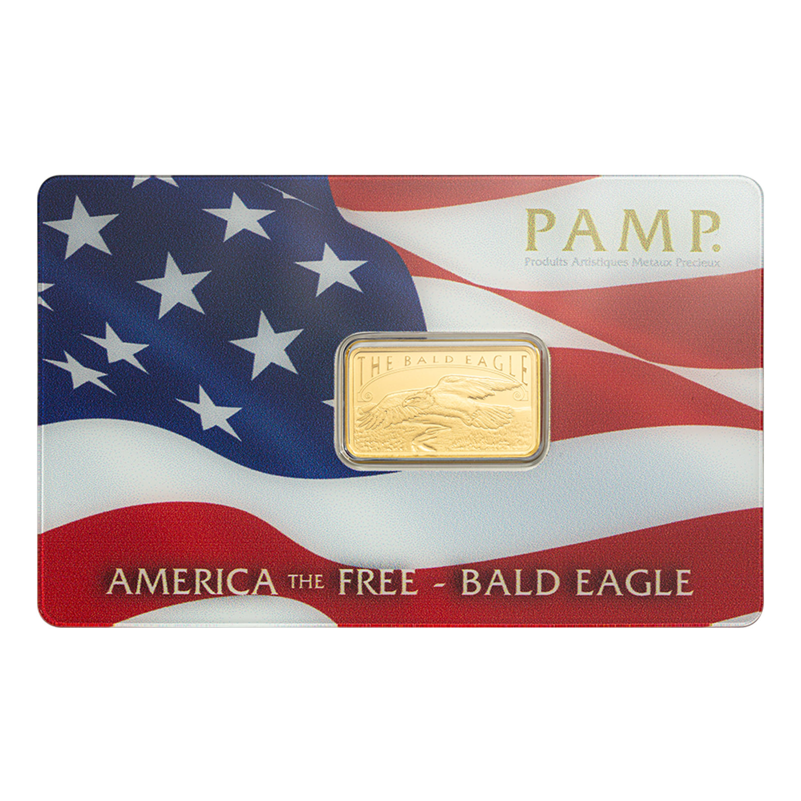 Buy 5 g Gold America the Free Bald Eagle Bar, image 0