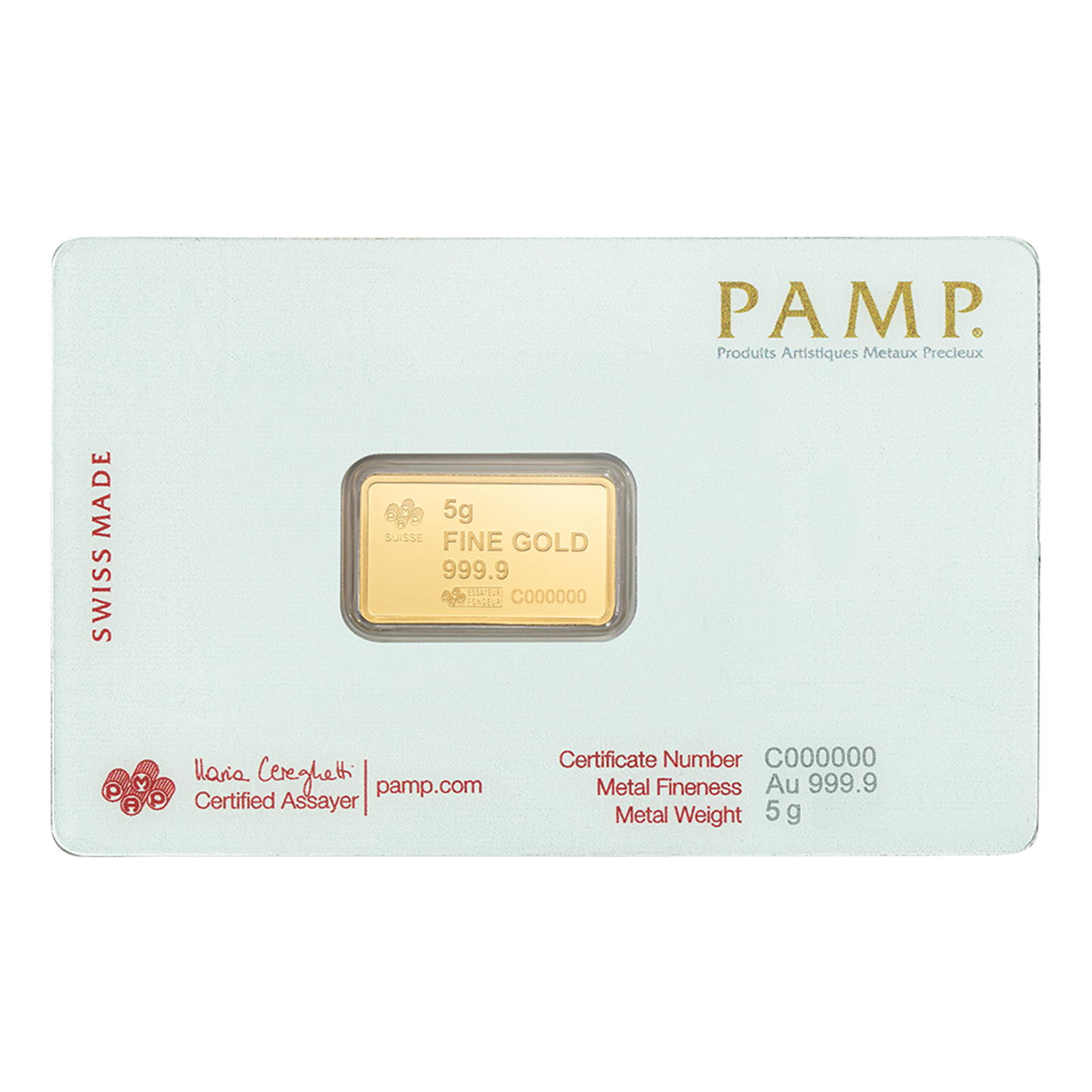 Buy 5 g Gold America the Free Bald Eagle Bar, image 1