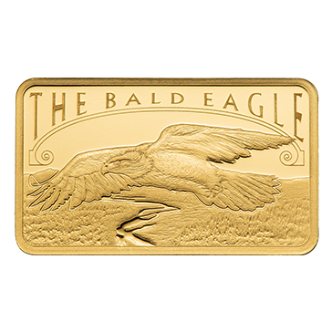 Buy 5 g Gold America the Free Bald Eagle Bar, image 2