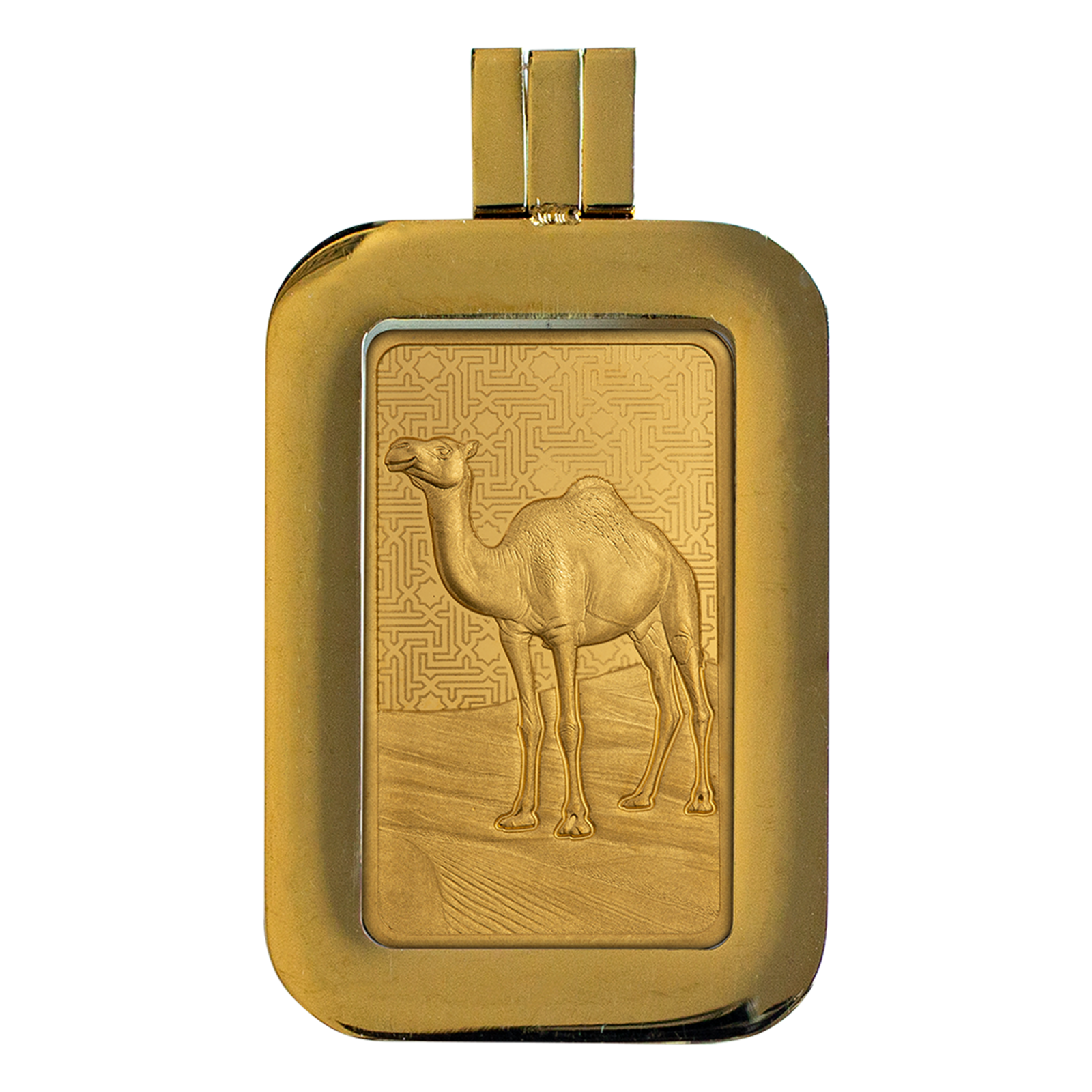 Buy 5 g Gold Arabian Camel Bar with pendant frame {Canada Shipping week of July 13th], image 1