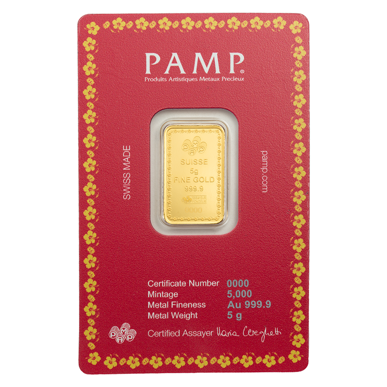Buy 5 g Gold Diwali Lakshmi and Sacred Cow Bar (2026), image 1