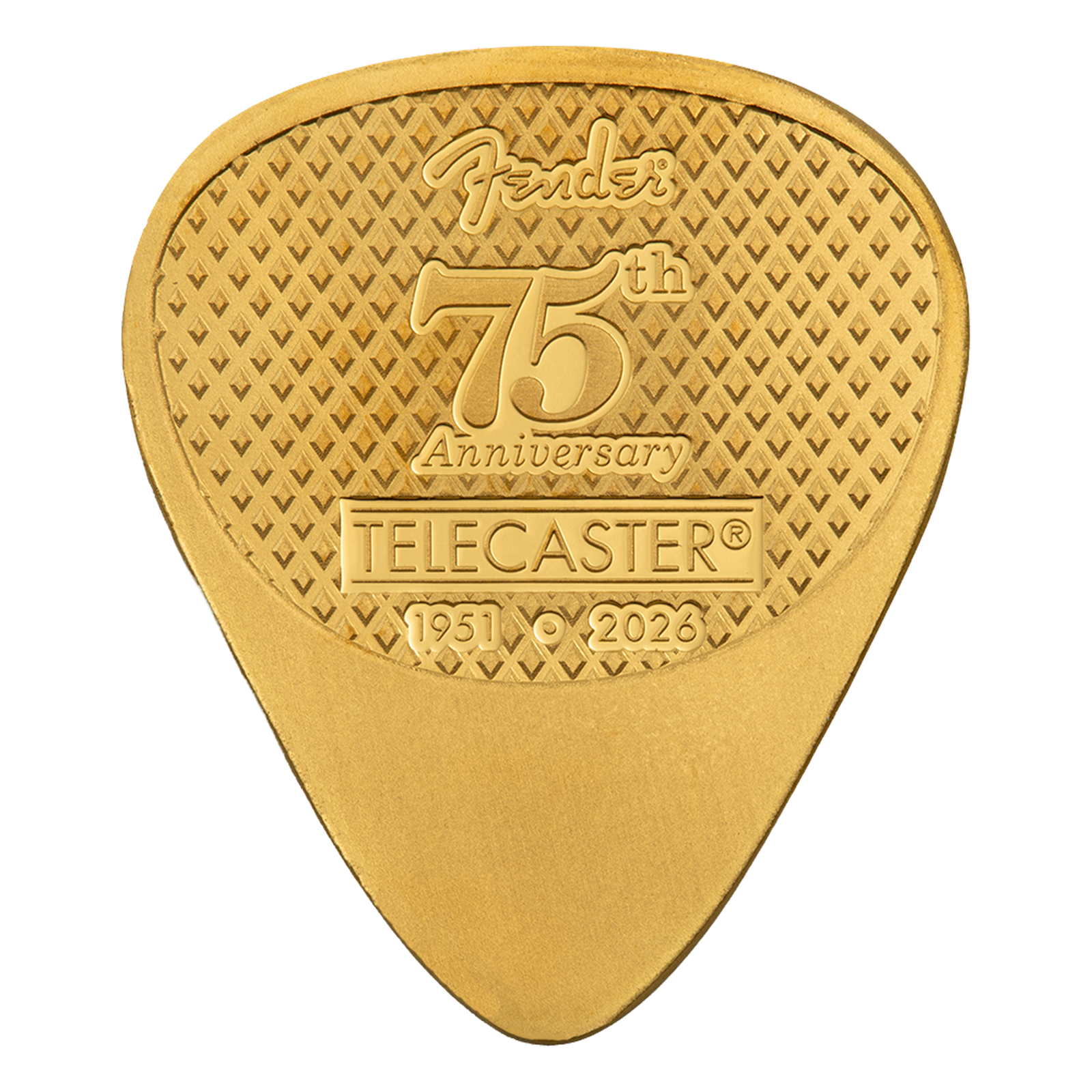 Buy 5 g Gold Fender Telecaster 75th Anniversary Legal Tender Pick 2026, image 1