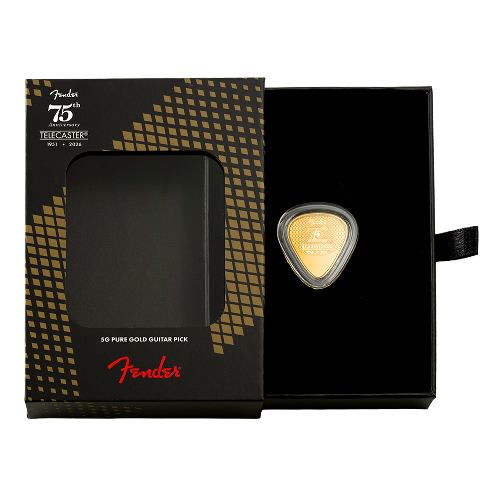 Buy 5 g Gold Fender Telecaster 75th Anniversary Legal Tender Pick 2026, image 5
