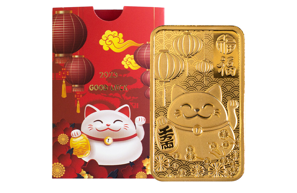 Buy 5 g Gold Good Luck Bar (2023), image 2