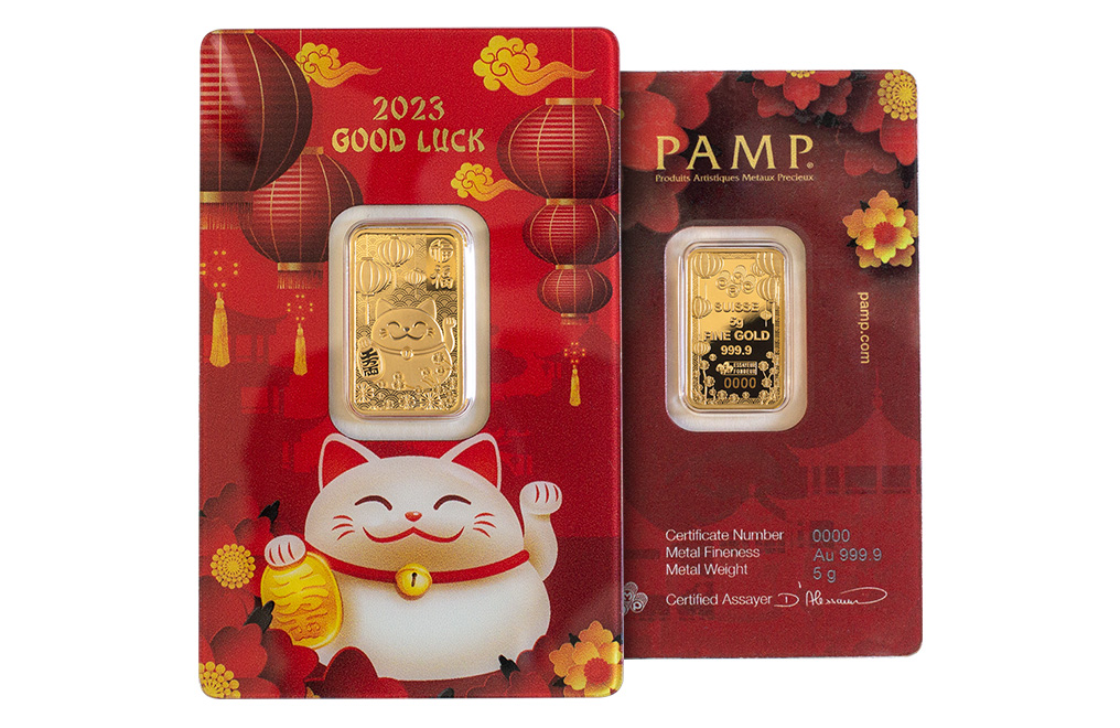 Buy 5 g Gold Good Luck Bar (2023), image 4
