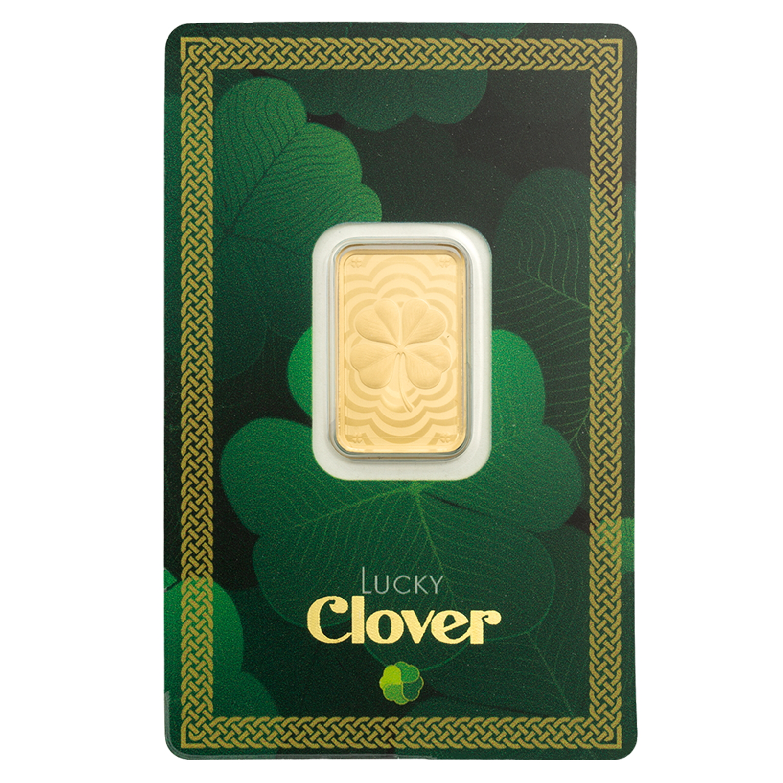 Buy 5 g Gold Good Luck Four-Leaf Clover Bar (2026), image 0