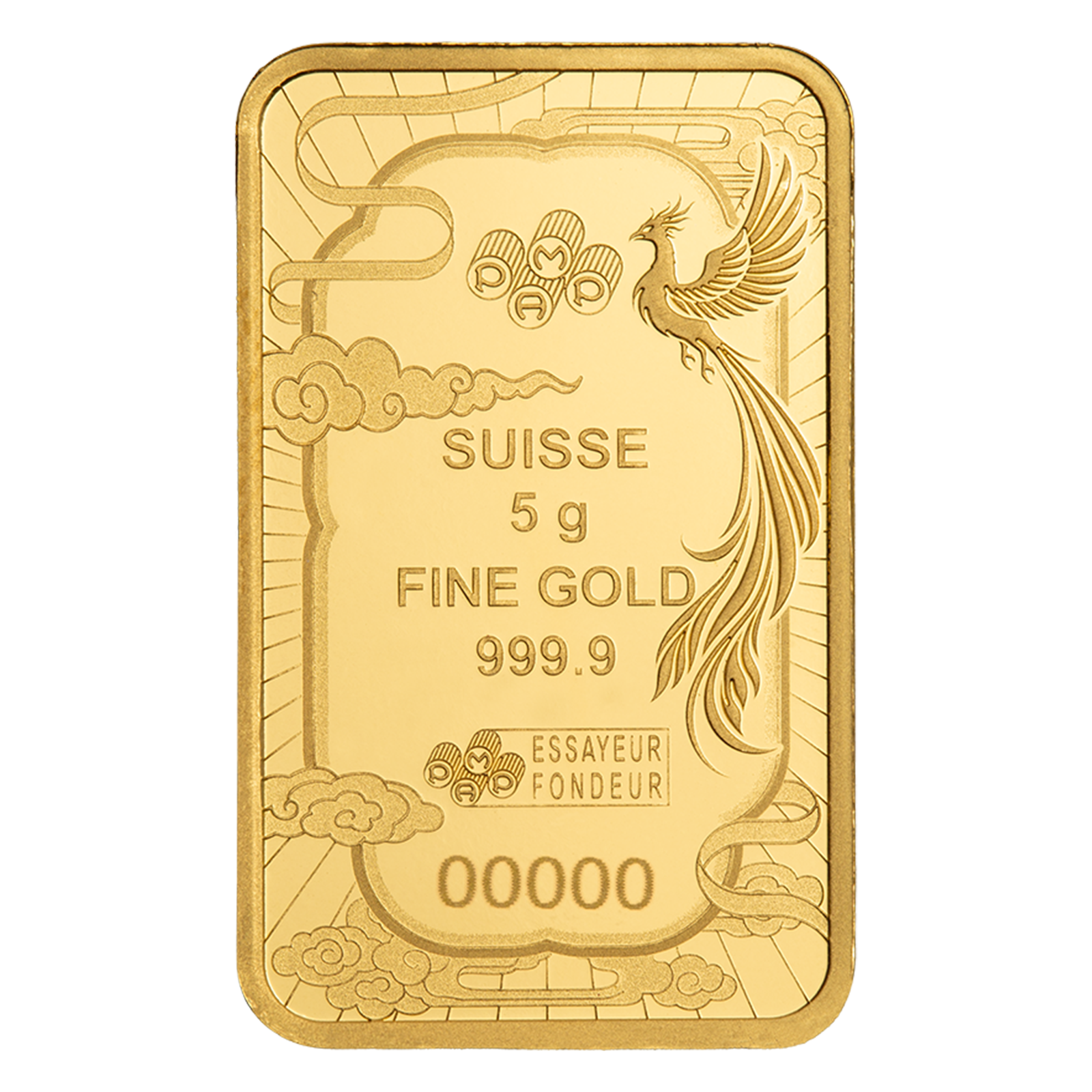 Buy 5 g Gold Good Luck Phoenix Bar (2026) {CAN: Shipping week of August 24th}, image 3