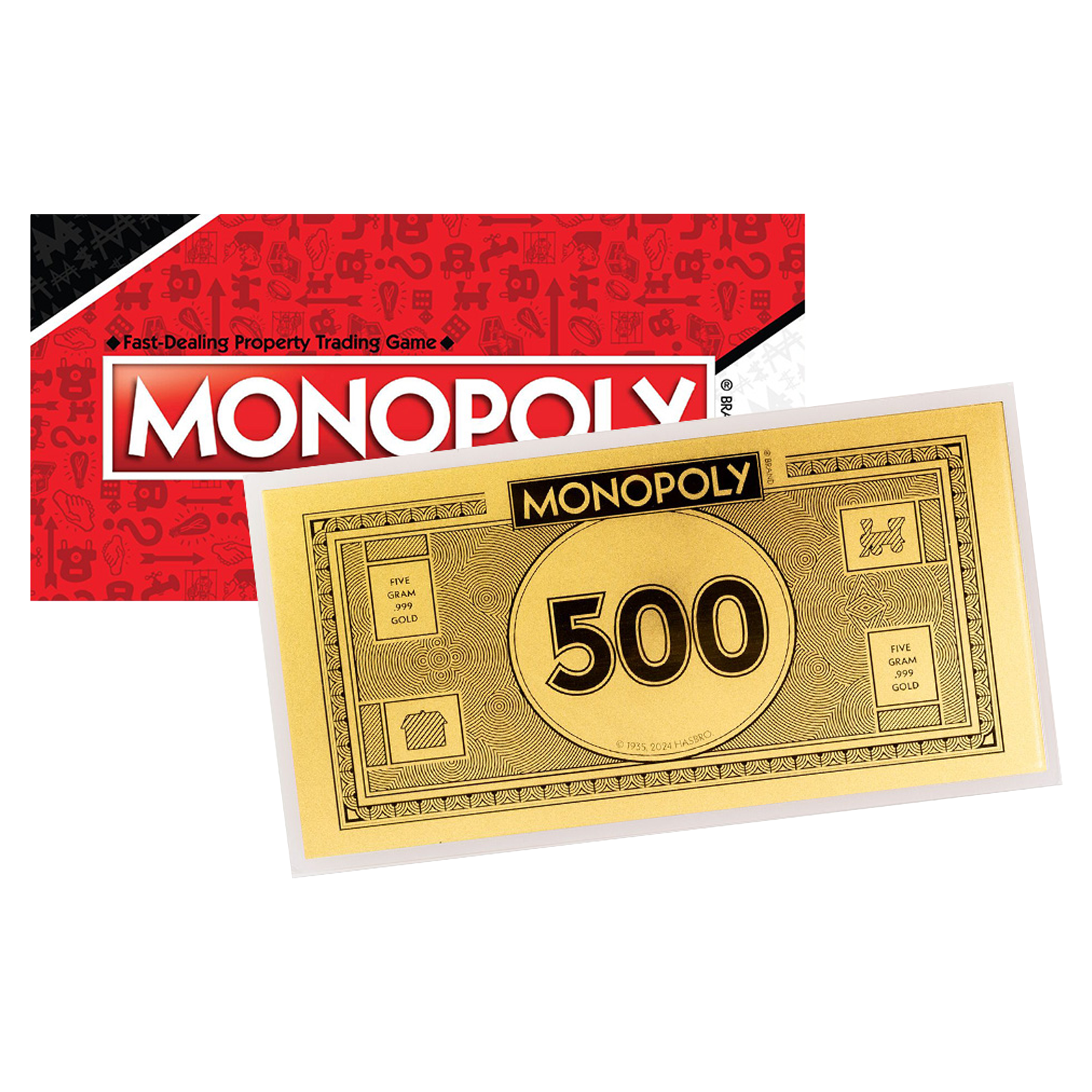 Buy 5 g Gold Monopoly Replica Currency Note, image 0