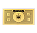 Buy 5 g Gold Monopoly Replica Currency Note, image 1